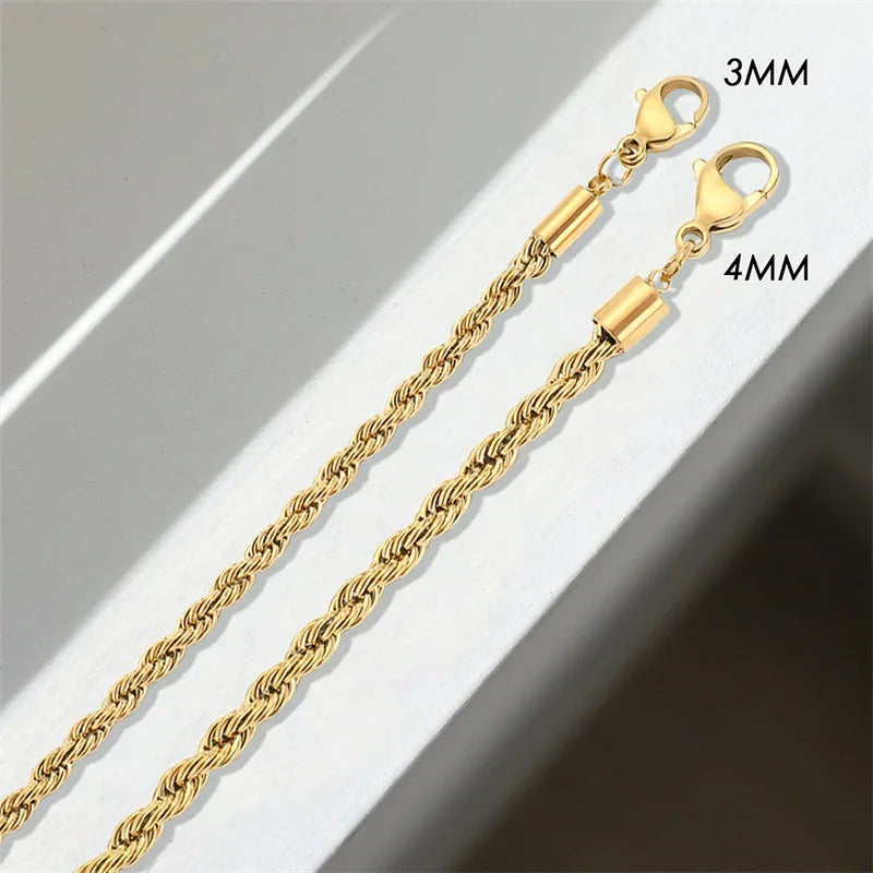 [Royal Vicky]Gigi Rope Chain Gold Bracelet