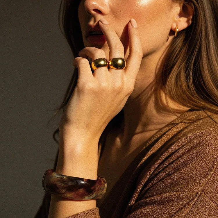 [Royal Vicky]Julianna Sculpted Autumn Bangles