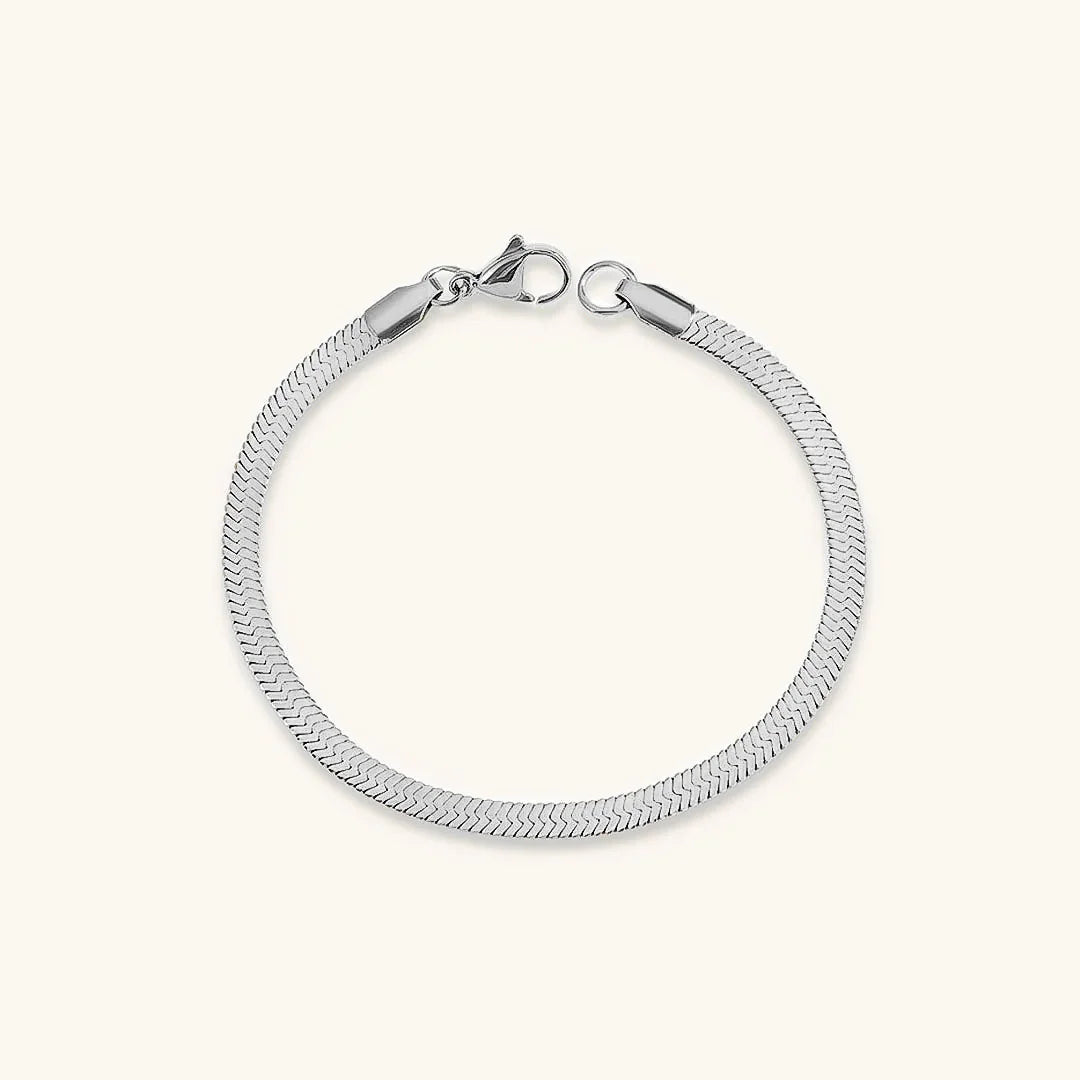 [Royal Vicky]Vida Gold Herringbone Bracelet