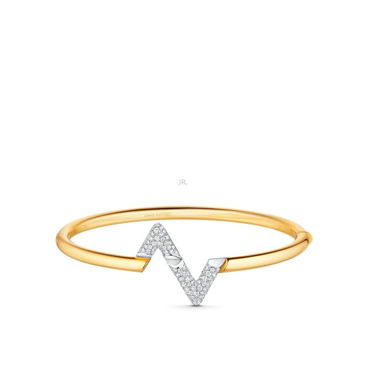 [Vicky]VOLTE UPSITE DOWN GOLD DIAMOND BRACELET