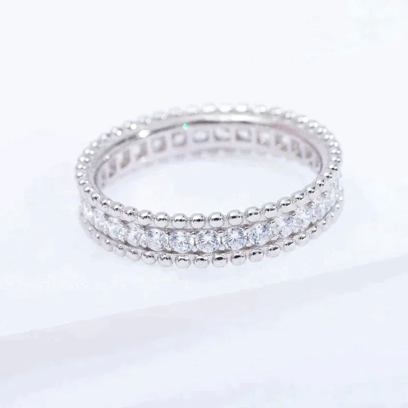 [Vicky]PERLEE DIAMOND SILVER RING