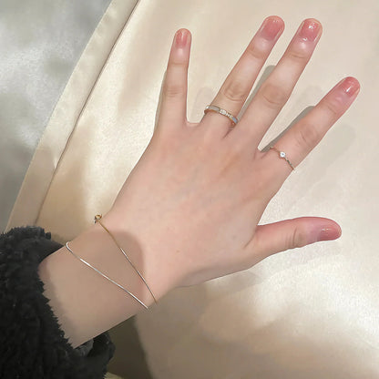 [Royal Vicky]Gabrielle Diamond Simulant Gold Ring