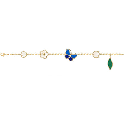 [Vicky]LUCKY SPRING BUTTERFLY 5 MOTIF BRACELET