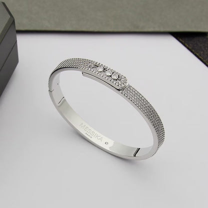 [Vicky]Move Noa Full Pavé Diamond Bangle Bracelet