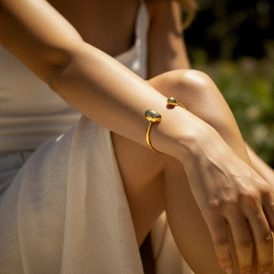 [Royal Vicky]Mallory Minimalist Gold Cuff