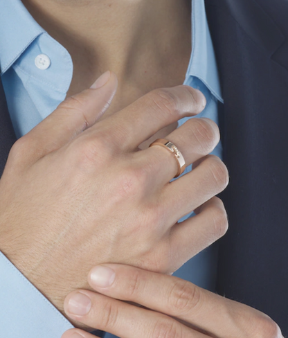 [Vicky]ALLIANCE LIENS VIDENCE DIAMOND 4MM RING