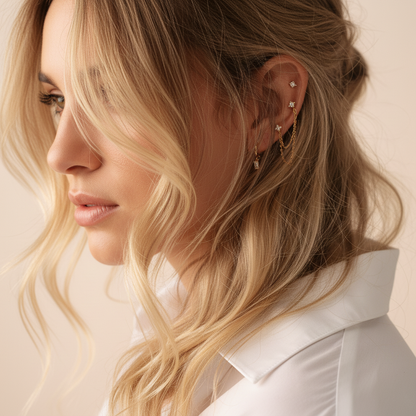 [Royal Vicky]Dina Essential Diamond Earrings Bundle