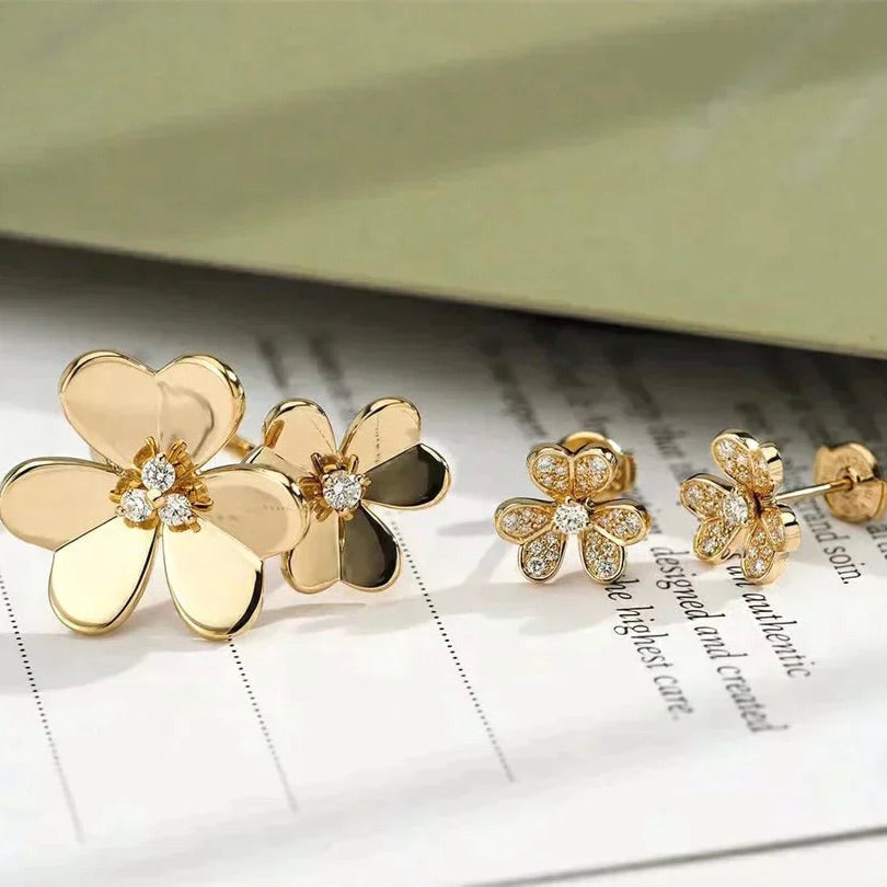 [Vicky]CLOVER COMOS GOLD DIAMOND RING
