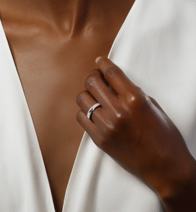 [Vicky]ALLIANCE LIENS VIDENCE PAVED DIAMOND 4MM RING