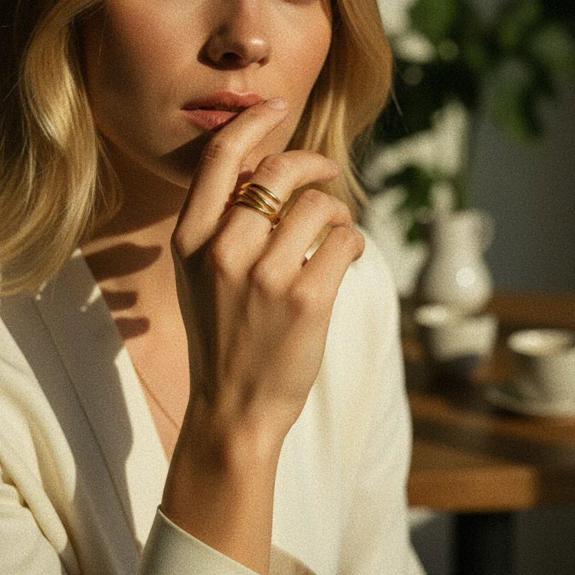 [Royal Vicky]Shay Contemporary Gold Ring