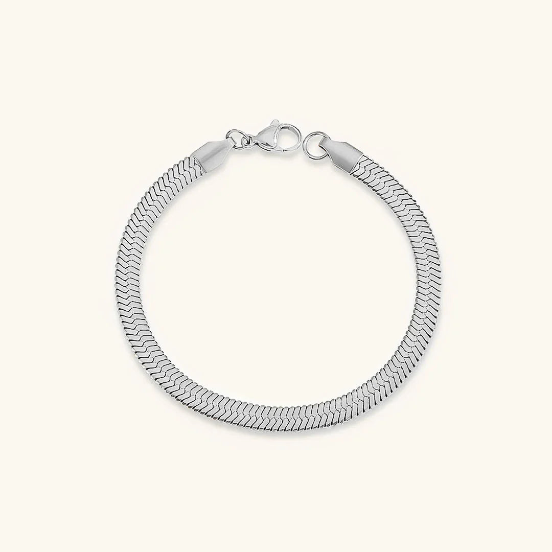 [Royal Vicky]Vida Gold Herringbone Bracelet