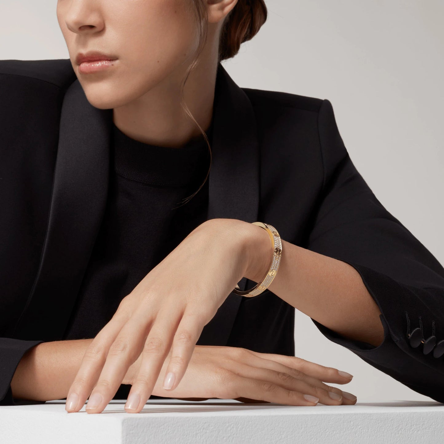 [Vicky]LOVE BRACELET 6.1MM DIAMOND-PAVED