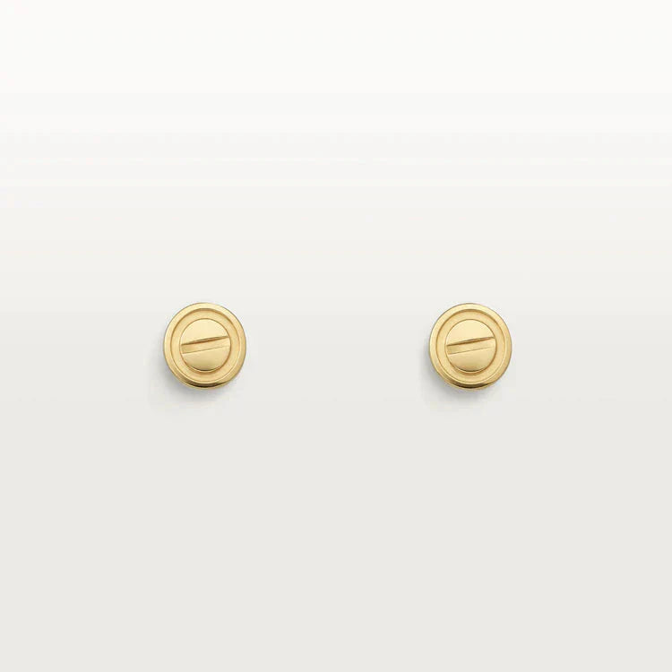 [Vicky]LOVE EARRINGS GOLD 10MM