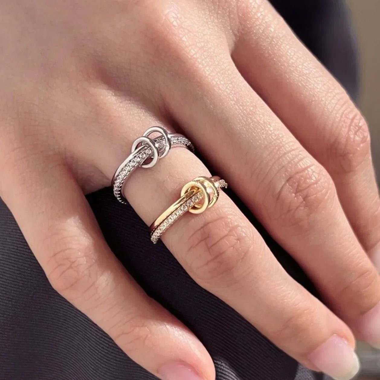 [Royal Vicky]Adela Stacked Diamond Ring