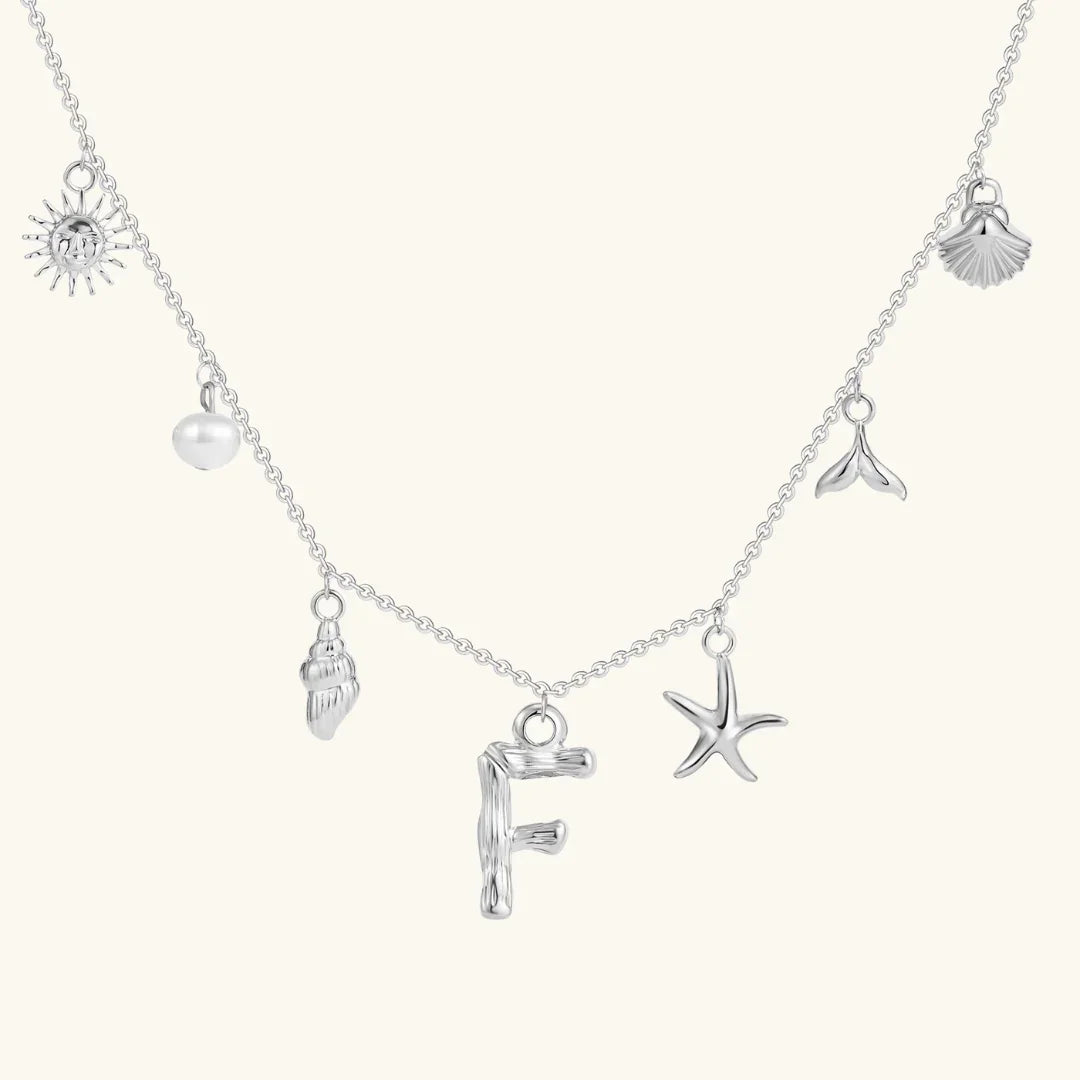 [Royal Vicky]Avaria Ocean Initial Necklace