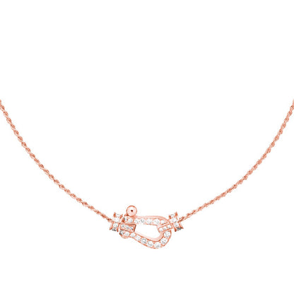 [Vicky]FORCE 10 PINK GOLD DIAMOND NECKLACE