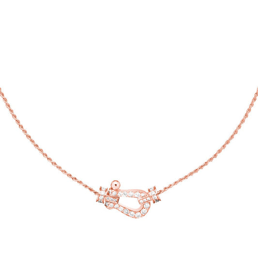 [Vicky]FORCE 10 PINK GOLD DIAMOND NECKLACE