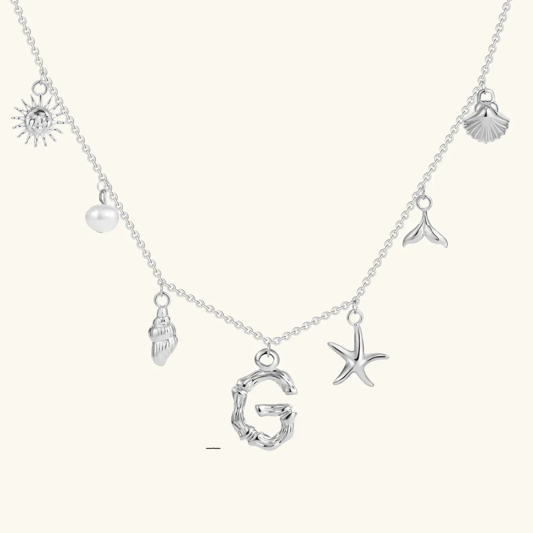 [Royal Vicky]Avaria Ocean Initial Necklace