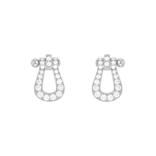 [Vicky]FORCE 10 FULL DIAMOND STUD EARRINGS MINI MODEL