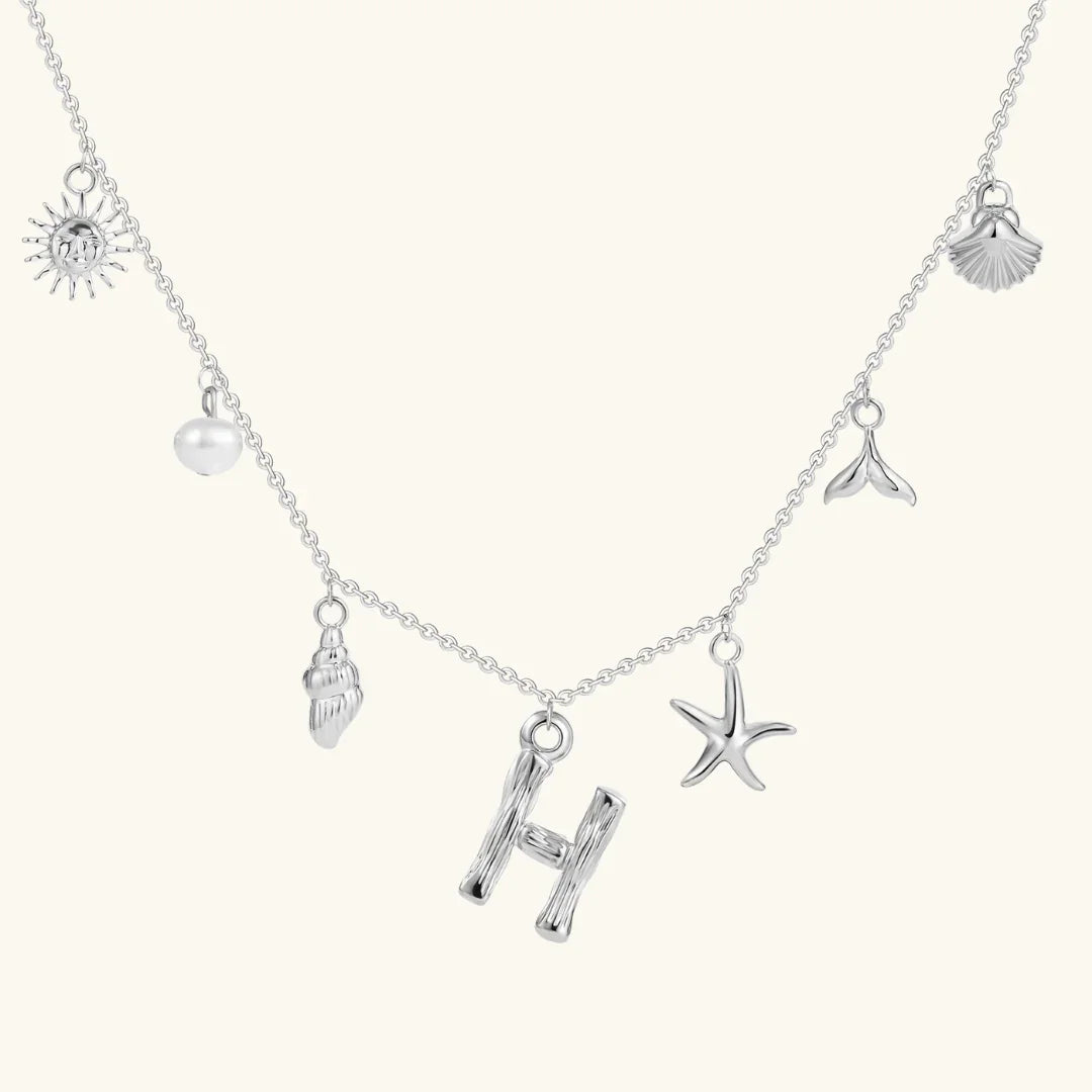 [Royal Vicky]Avaria Ocean Initial Necklace
