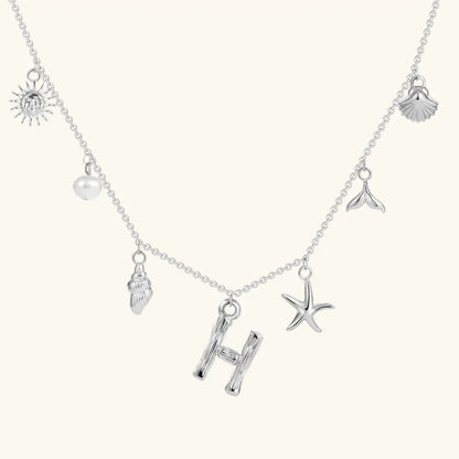 [Royal Vicky]Avaria Ocean Initial Necklace