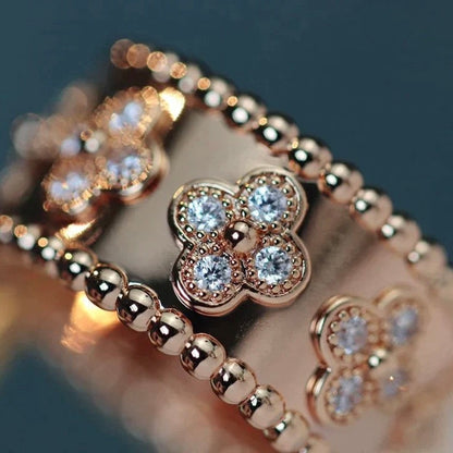 [Vicky]CLOVER KALEIDOSCOPE RING 10MM