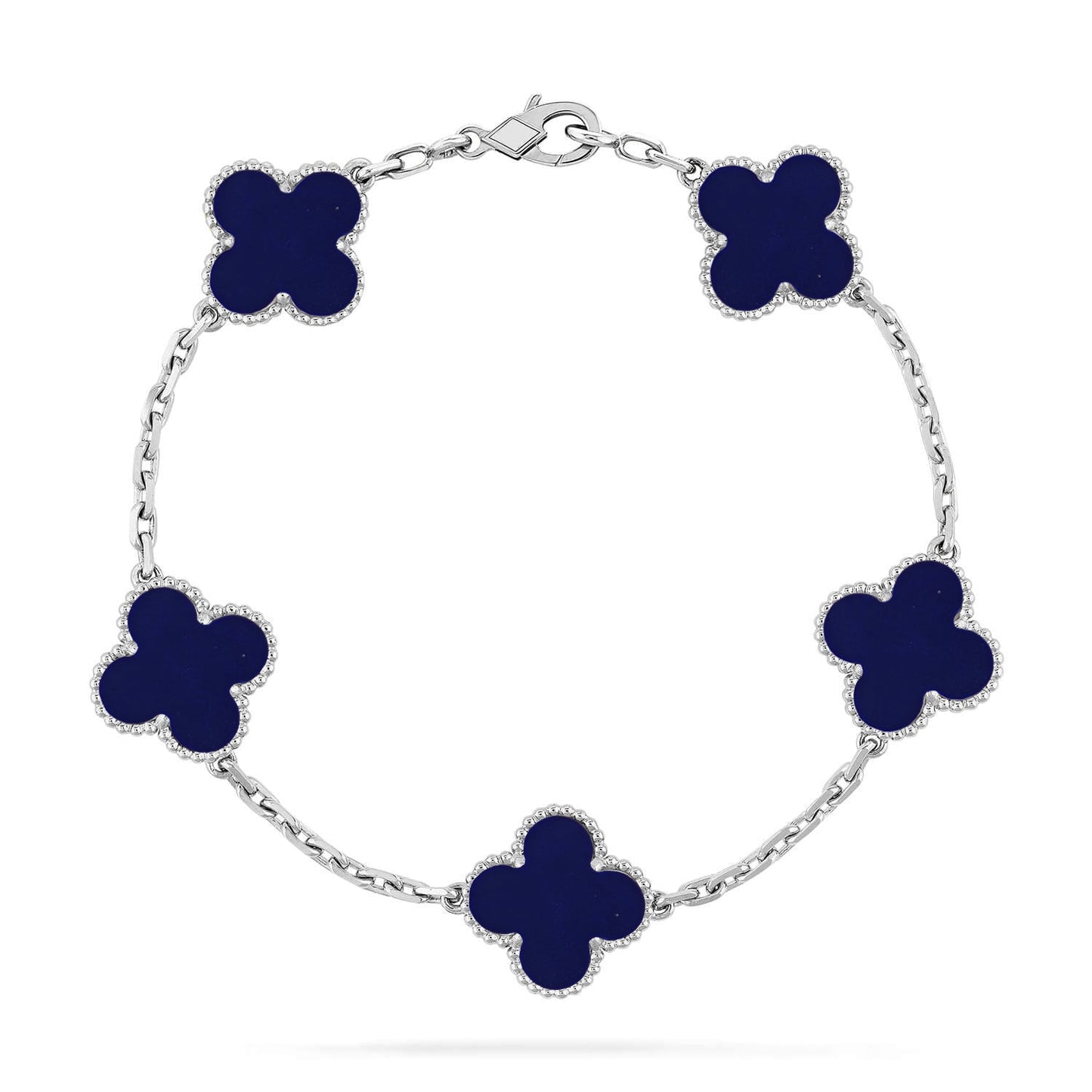 [Vicky]CLOVER 5 MOTIF LAPIS LAZULI BRACELET COLLECTION