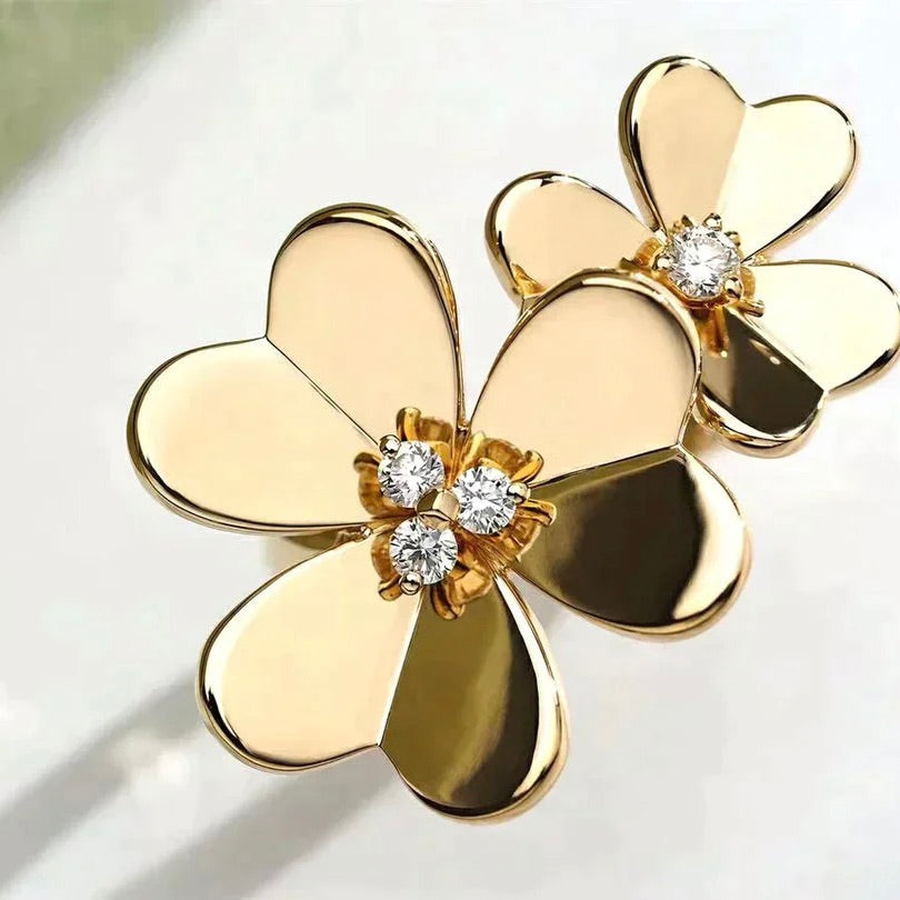 [Vicky]CLOVER COMOS GOLD DIAMOND RING