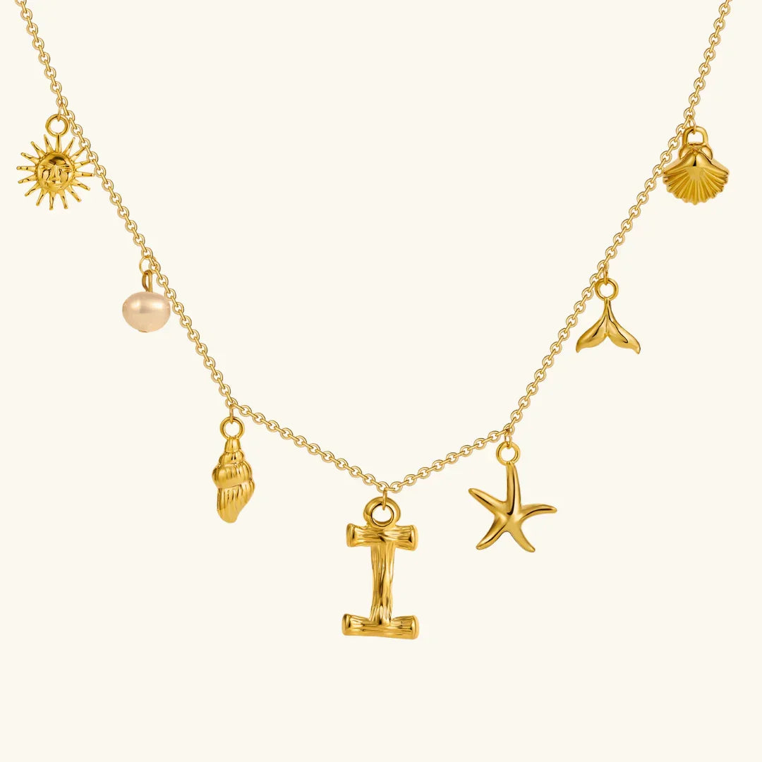 [Royal Vicky]Avaria Ocean Initial Necklace