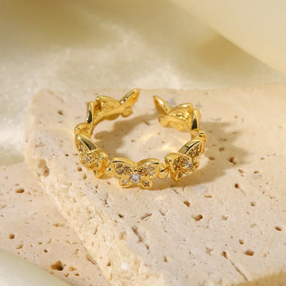 [Royal Vicky]Colleen Butterfly Gold Ring
