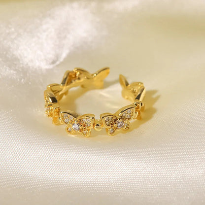 [Royal Vicky]Colleen Butterfly Gold Ring