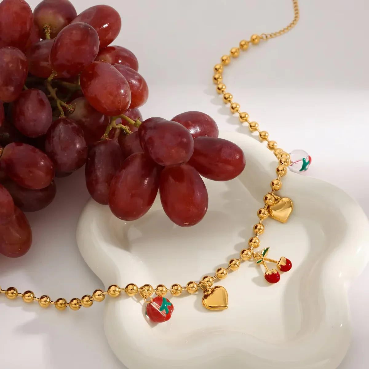 [Royal Vicky]Kai Gold Cherry Necklace