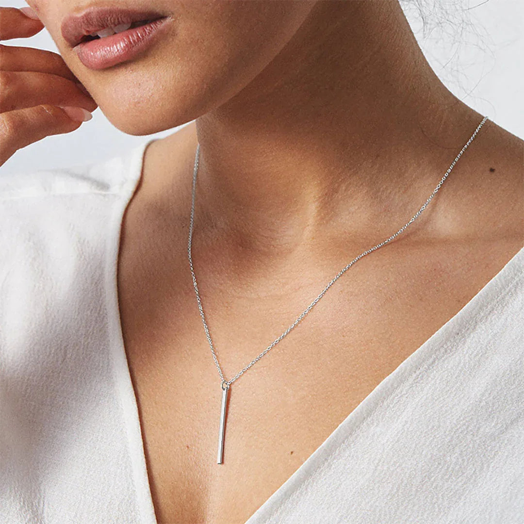 [Royal Vicky]Allison Gold Bar Necklace