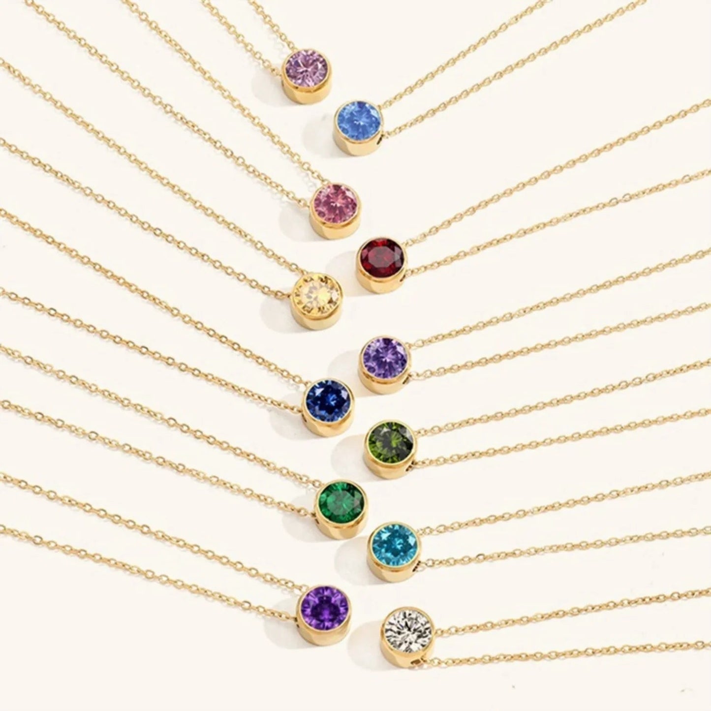 [Royal Vicky]Amelia Birthstone Necklace