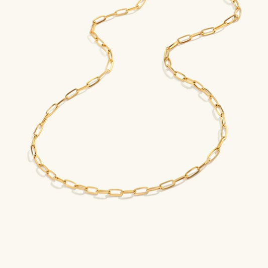 [Royal Vicky]Amber Gold Chain Necklace