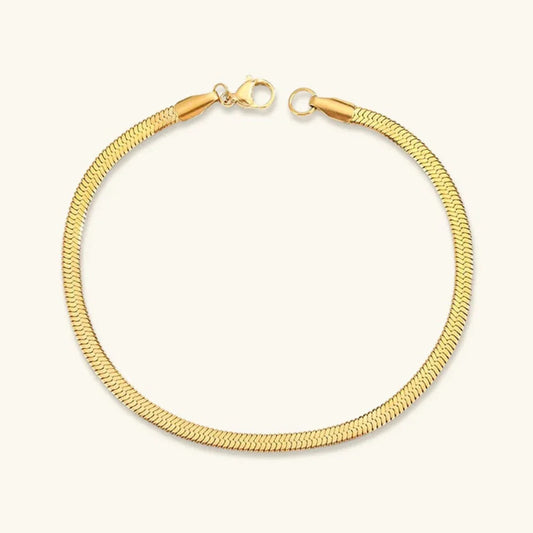 [Royal Vicky]Vida Gold Herringbone Bracelet