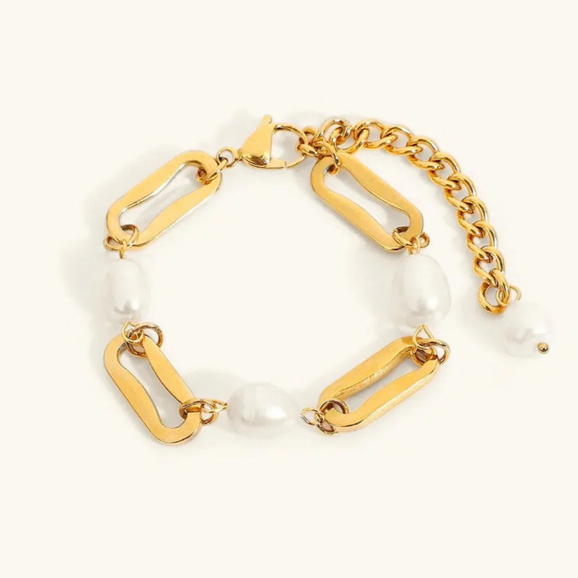 [Royal Vicky]Janna Pearl Chain Bracelet