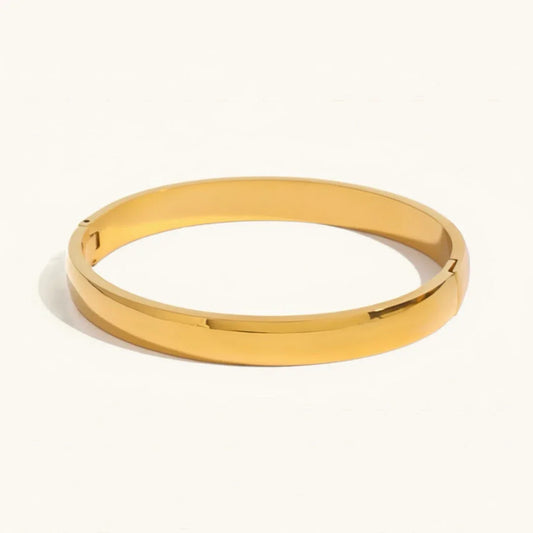 [Royal Vicky]Melina Large Stacking Gold Bangle