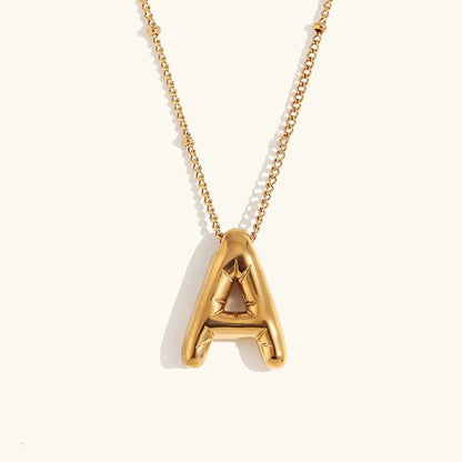 [Royal Vicky]Balloon Gold Initial Necklace