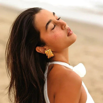 [Royal Vicky]Pippa Gold Earrings