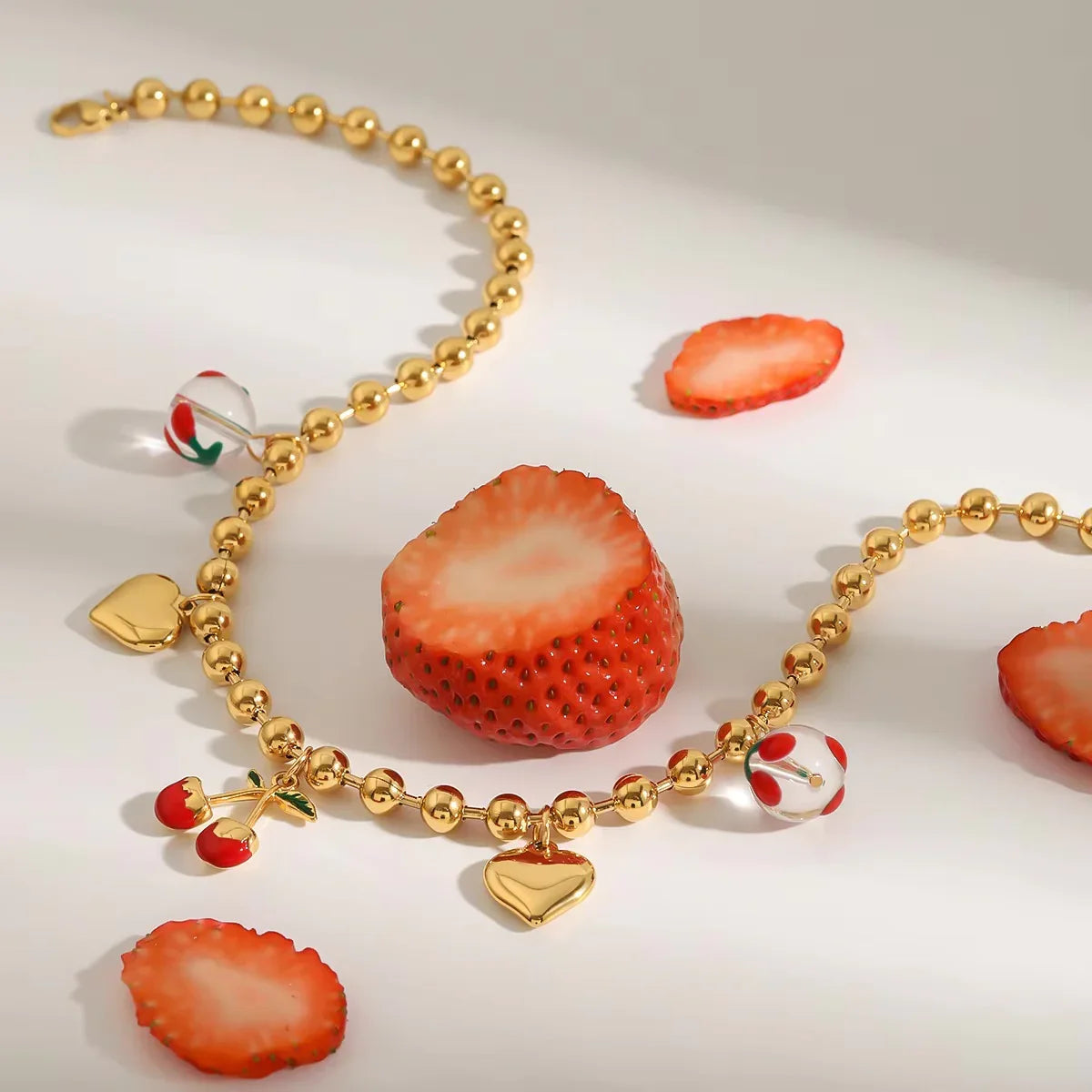 [Royal Vicky]Kai Gold Cherry Necklace