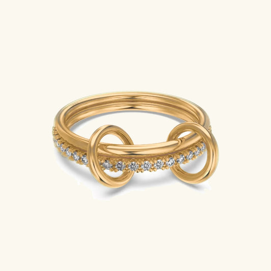 [Royal Vicky]Adela Stacked Diamond Ring