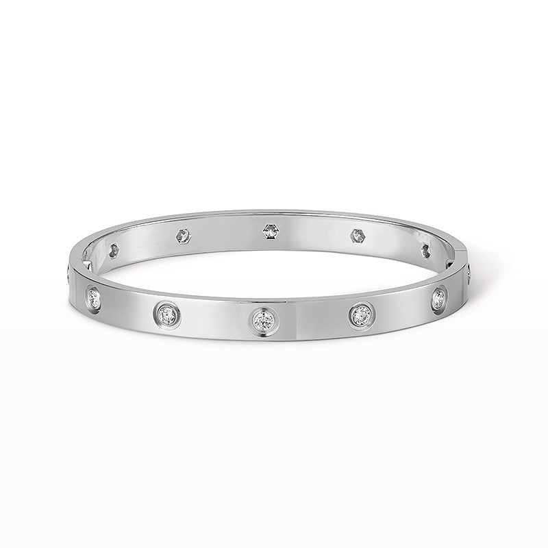 [Vicky]LOVE BRACELET 6.1MM 10 DIAMONDS