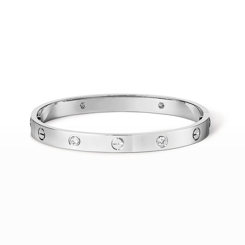 [Vicky]LOVE BRACELET 6.1MM 4 DIAMONDS