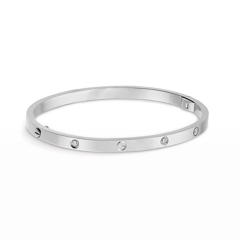 [Vicky]LOVE BRACELET 3.65MM 6 DIAMONDS