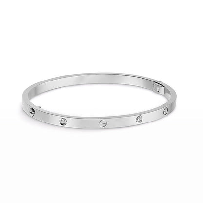[Vicky]LOVE BRACELET 3.65MM 6 DIAMONDS