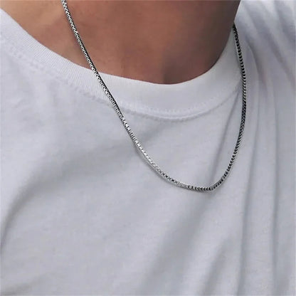 [Royal Vicky]Danica Box Chain Gold Necklace