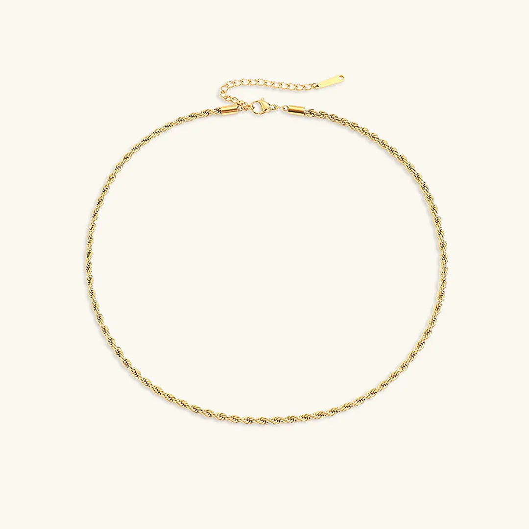 [Royal Vicky]Bianca Rope Chain Gold Necklace