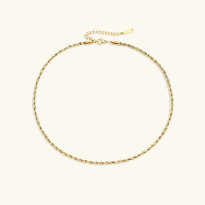 [Royal Vicky]Bianca Rope Chain Gold Necklace