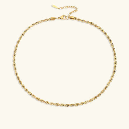 [Royal Vicky]Bianca Rope Chain Gold Necklace